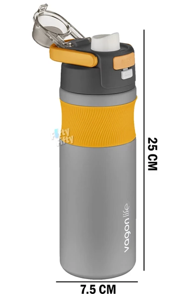 Vagonlife 580 ML Çelik Termos Pipetli/Pipetsiz(Rahat İçim) Kaydırmaz Gövde-FFVGN033580ML - 3