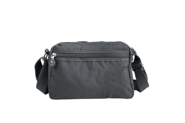 Bagacar 216 Klinkır Kaliteli Kumaş Bayan Çapraz Omuz Çantası Gri - 3