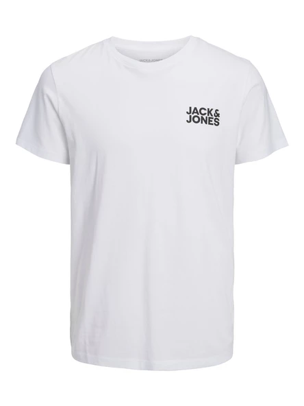 JACK JONES Yazılı Erkek Bisiklet Yaka Tişört 12151955 - 7