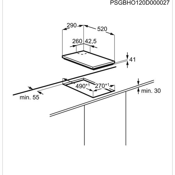 Electrolux EGC3322NVK 30 cm Domino Gazlı Ocak - 2