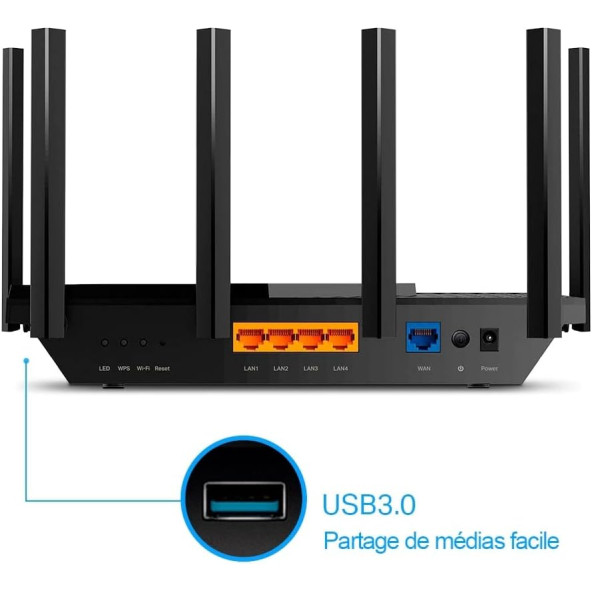 TP-Link Archer AX73, AX5400 Çift Bant Gigabit Wi-Fi 6 Router ''OUTLET''