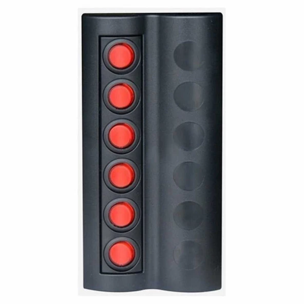 BFY Marin Otomatik Sigortalı Işıklı Switch Panel, 6 Anahtarlı