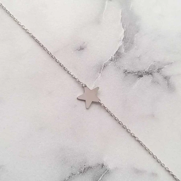 925 Ayar Gümüş Yıldız Bileklik ürün görseli