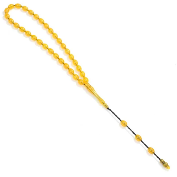 Sıkma Kehribar Tesbih - Resim 3