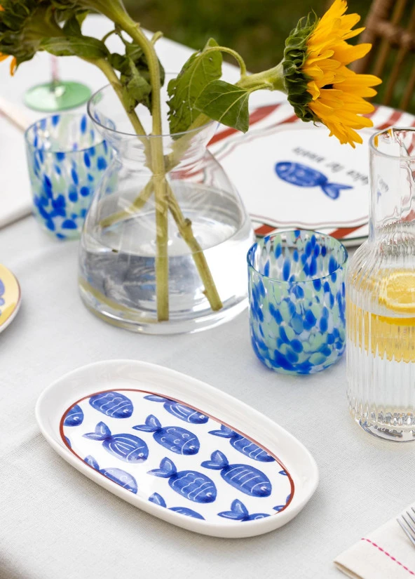 The Mia Fish Oval Servis 2li 26 cm - Resim 2