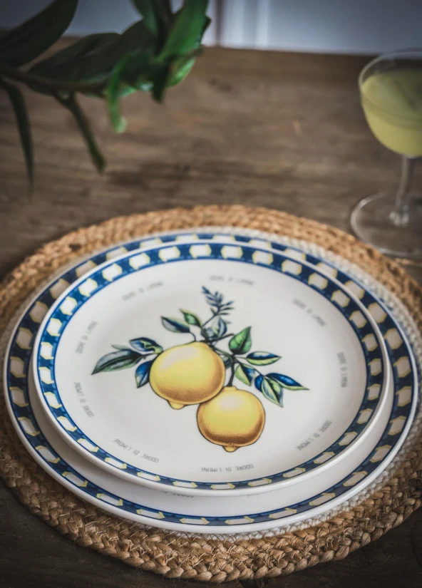 The Mia Odore Di Limone Servis Tabağı 6lı Set 26 cm ODL004 - Resim 2