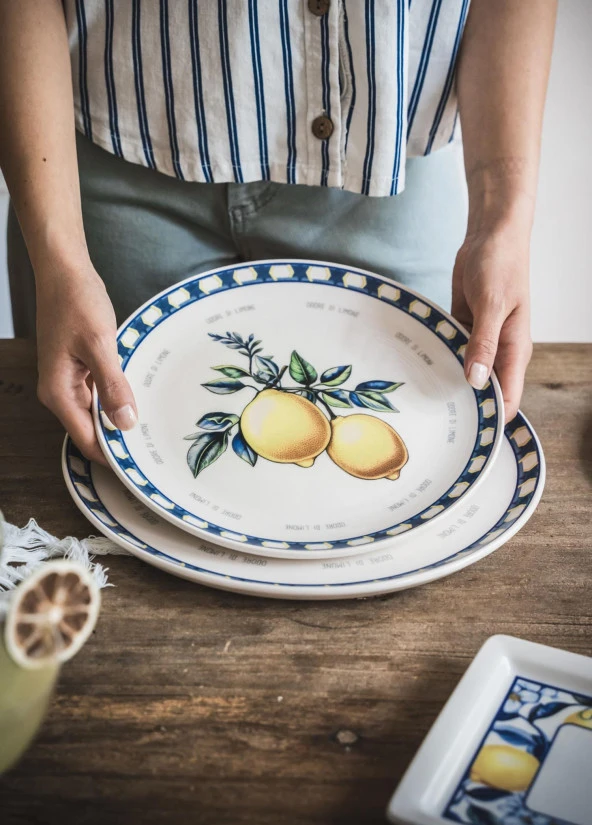 The Mia Odore Di Limone Servis Tabağı 30 Cm ODL0006 - Resim 4