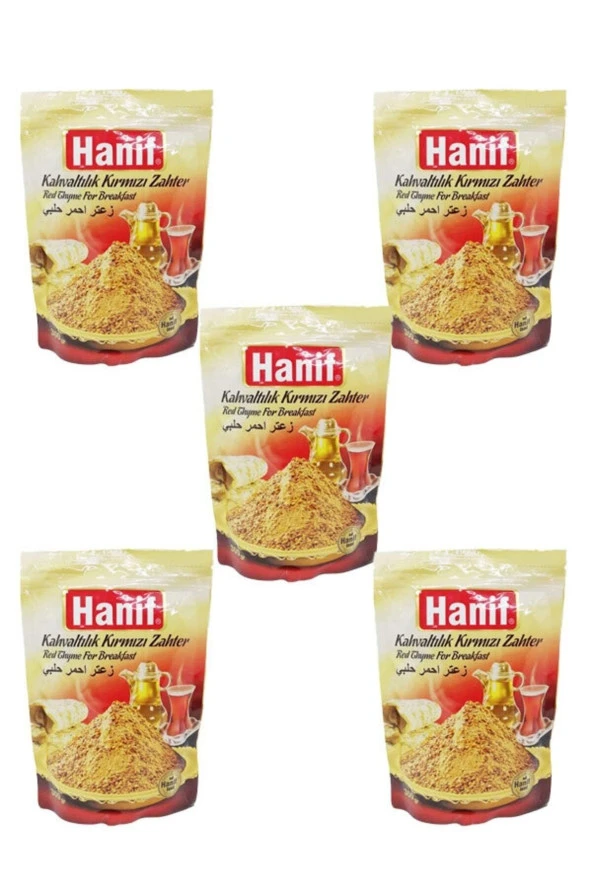 HANİF Kahvaltılık Kırmızı Zahter 300 Gr X 5 Adet