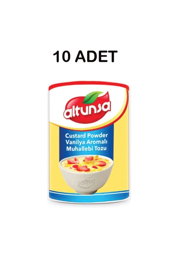 ALTUNSA Custard Powder Vanılya Aromalı "Muhallebı Tozu" 250G X 10 Adet