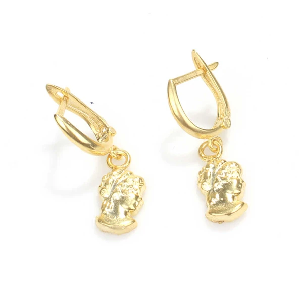 925 Ayar Gümüş Elizabeth Küpe - Resim 5