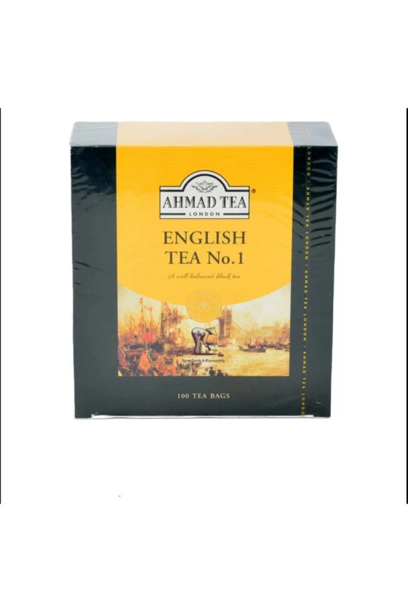 IŞIK KURUYEMİŞ KÖY ÜRÜNLERİ Ahmad Tea Engilish Tea No1 ( 100 Adet Sallama Poşet Çay )-Orijinal-