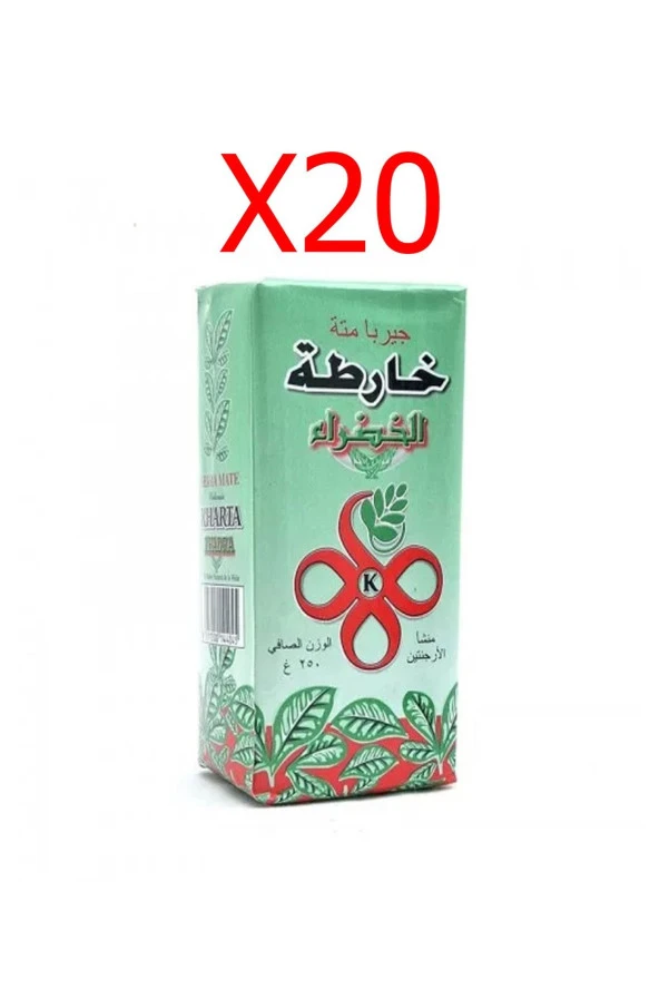 KHARTA Yeşil Yapra Mate Çayı 250Gr X20 Adet