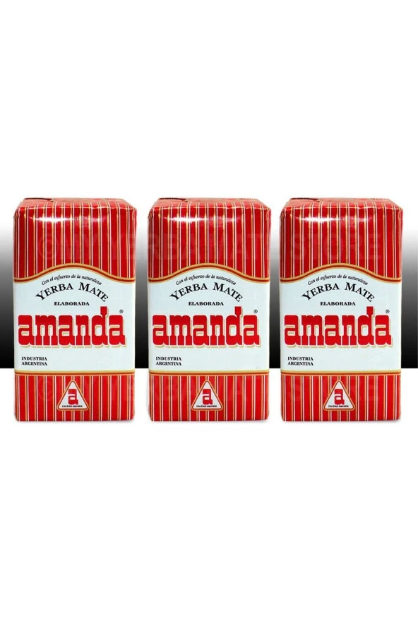 AMANDA Yerba Mate 250 Gr X 3Adet "Orjınal"