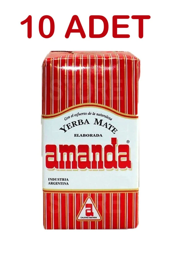 AMANDA Yerba Mate 250 Gr X 10 Adet "Orjınal"