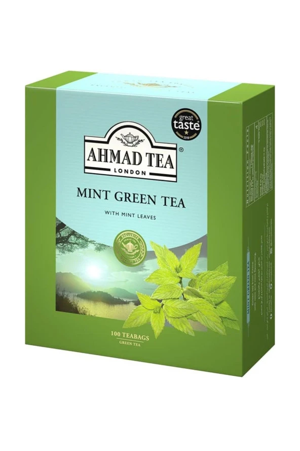 AHMAD TEA LONDON Mint Green Tea 100