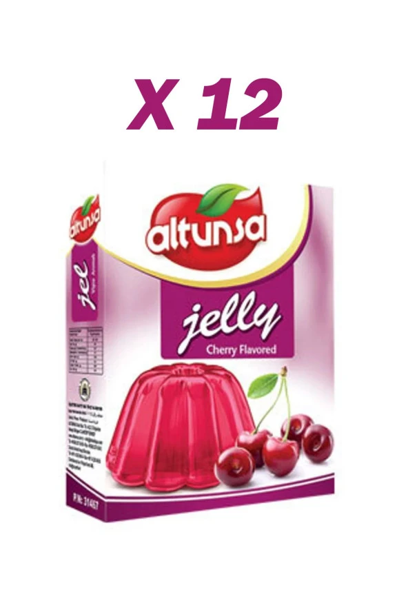 ALTUNSA Kiraz Aromalı Jel 85 Gr X 12 Adet