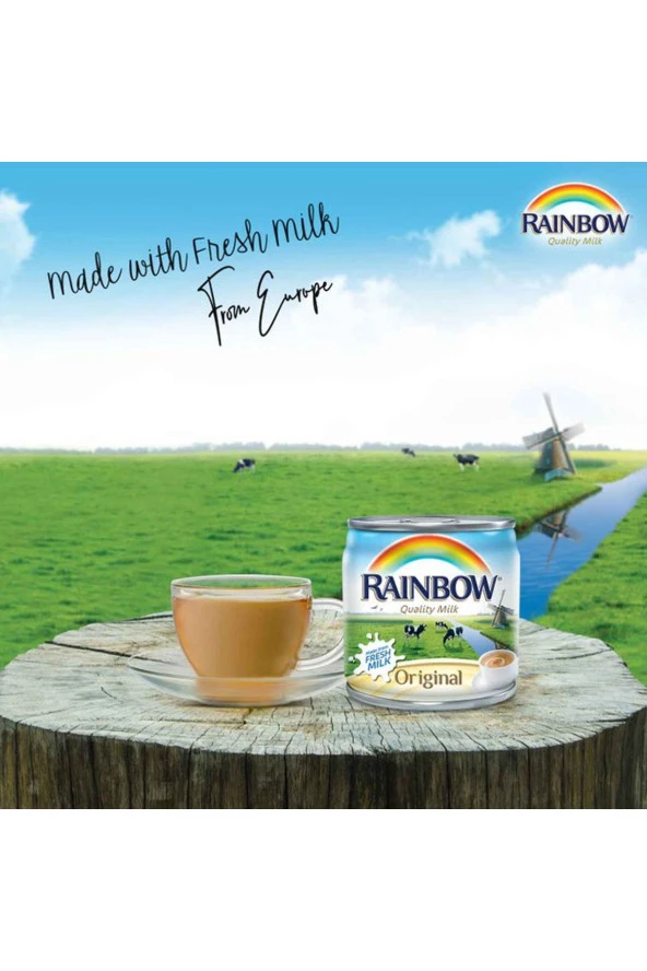 RAİNBOW Evaporated Milk Quality Milk 170 Gr X6 Adet - 2