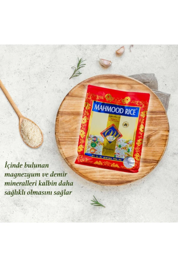 MAHMOOD RICE Basmati 1121 Pirinç 900 Gr X 2 Adet