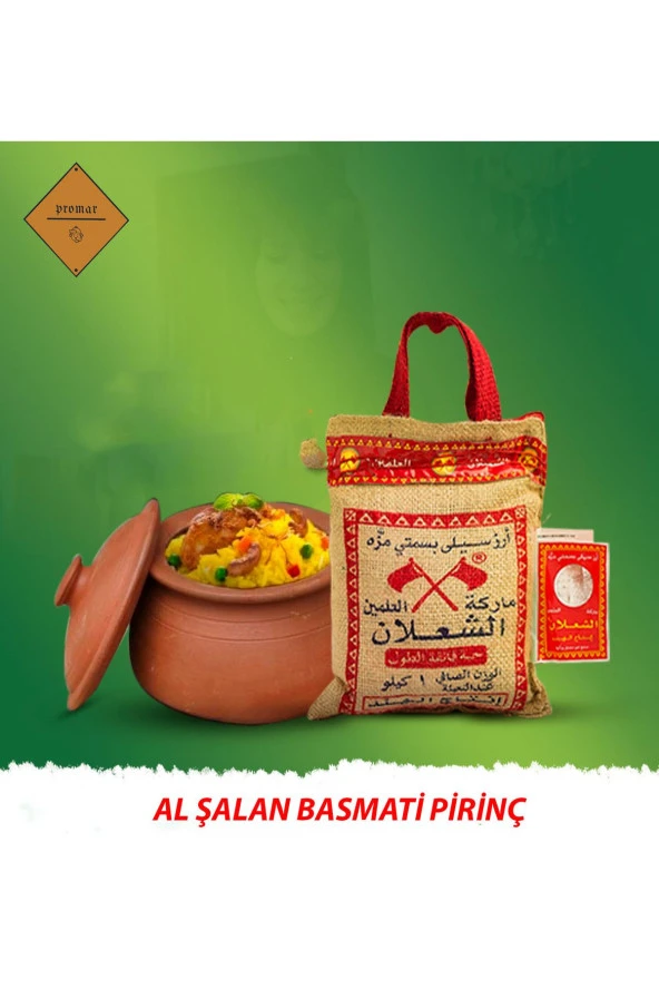 ALŞALAN Basmati Pirinç 5 Kg Basmati Pirinç 1 Kg (Hediye)