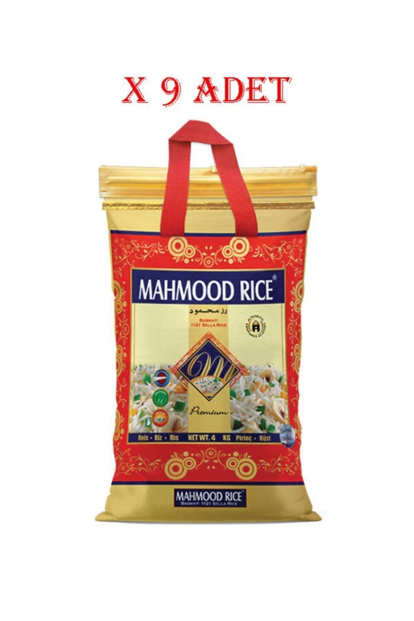 MAHMOOD RICE Basmati Pirinç 4 Kg X 9 Adet