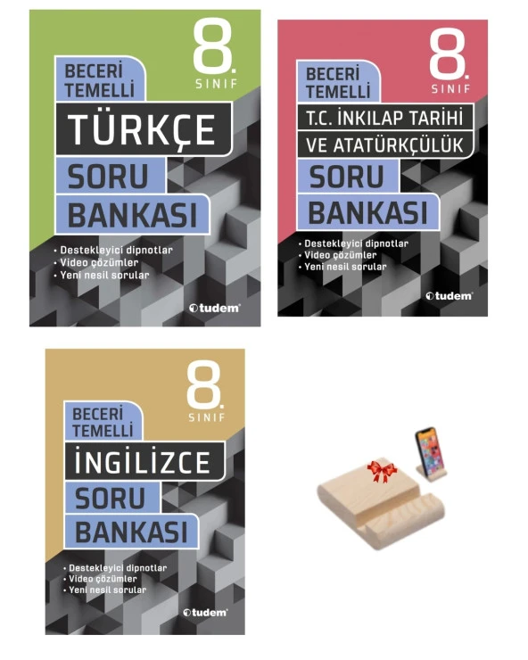 LGS 8. Sınıf Beceri Temelli Soru Bankası Türkçe İnkılap Tarihi ve İngilizce 3lü Set