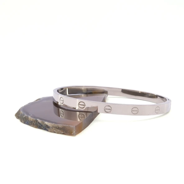 316L Çelik Erkek VidaModel Çelik Kelepçe EBLK-467 - Resim 3