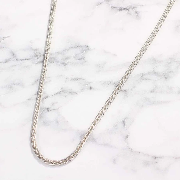 925 Ayar Gümüş Zincir Saç Örgüsü ürün görseli 1