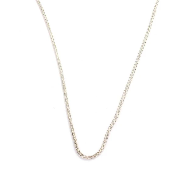 925 Ayar Gümüş Zincir Saç Örgüsü - Resim 2