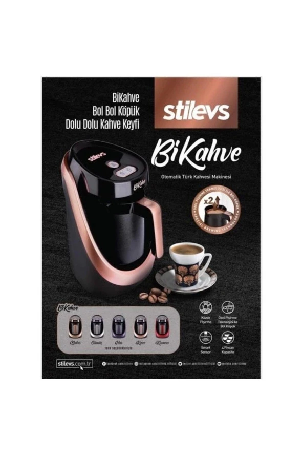 Stilevs Bikahve Kahve Makinesi Bakır - 3