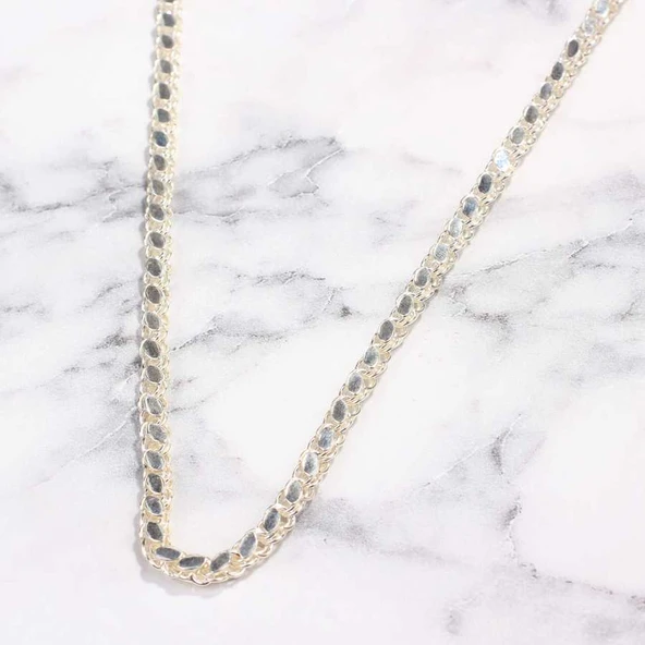 925 Ayar Gümüş Pullu Zincir ürün görseli