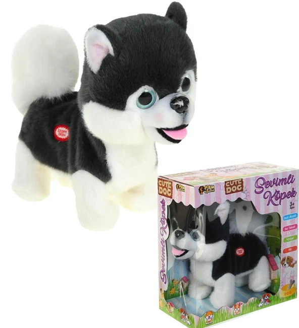 Yürüyen, Ses Tekrarlı, Hareketli Sevimli Peluş Köpek Boo - Cute Pomeranian - 2