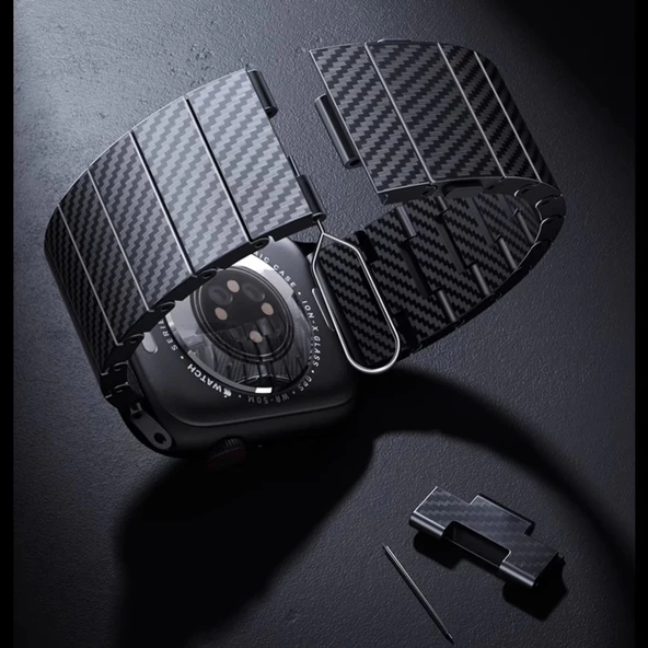 Watch 40mm KRD-90 600D Karbon Fiber Kordon - Resim 3