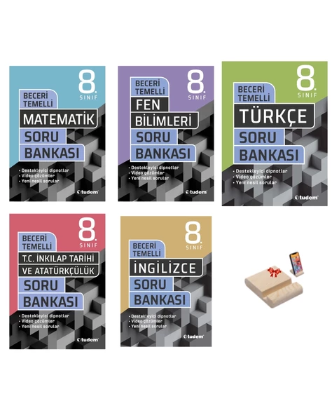 LGS 8. Sınıf Beceri Temelli Soru Bankası Matematik Fen Türkçe İnkılap ve İngilizce 5li Set