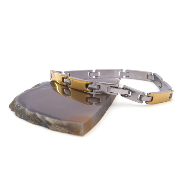 Altın Kaplama Erkek Bileklik EBLK-349 - Resim 3