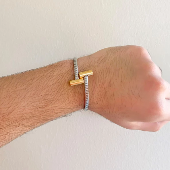 316L Çelik Erkek Bileklik EBLK-363 - Resim 2