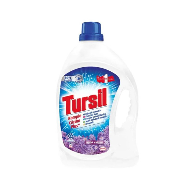 Tursil Komple Çözüm Plus+ Leylak Bahçesi 2,145 Litre Sıvı Çamaşır Deterjanı