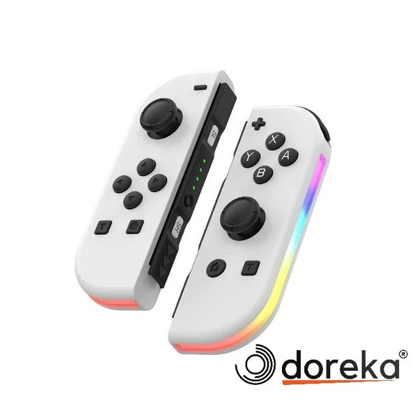 Nintendo Switch/Switch Oled Yüksek Kapasite Titreşimli RGB Işıklı Joy-Con Oyun Kolu - 6