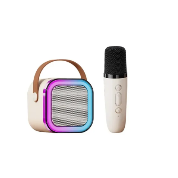 QASUL Kablosuz Mikrofonlu Karaoke Hoparlörü, Üstün Ses, Işık Efektleri Ve Çok Yönlü Kullanım