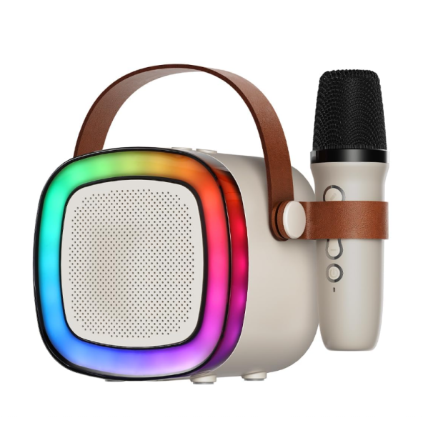 QASUL Kablosuz Mikrofonlu Karaoke Hoparlörü, Üstün Ses, Işık Efektleri Ve Çok Yönlü Kullanım - 2