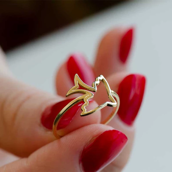 Kuş Figürlü Eklem Yüzük - Resim 2