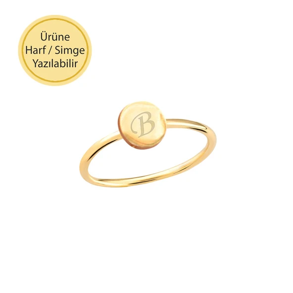 14k Altın Sade Yüzük - Resim 6