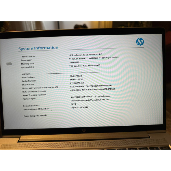 HP ProBook 440 G8 27H78EA i5-1135G7 16 GB  1TB SSD 14" W10P FHD Dizüstü Bilgisayar - 3
