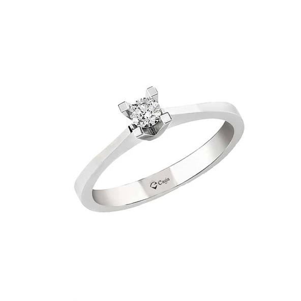 0,32Ct Pırlanta Tektaş Yüzük-14k