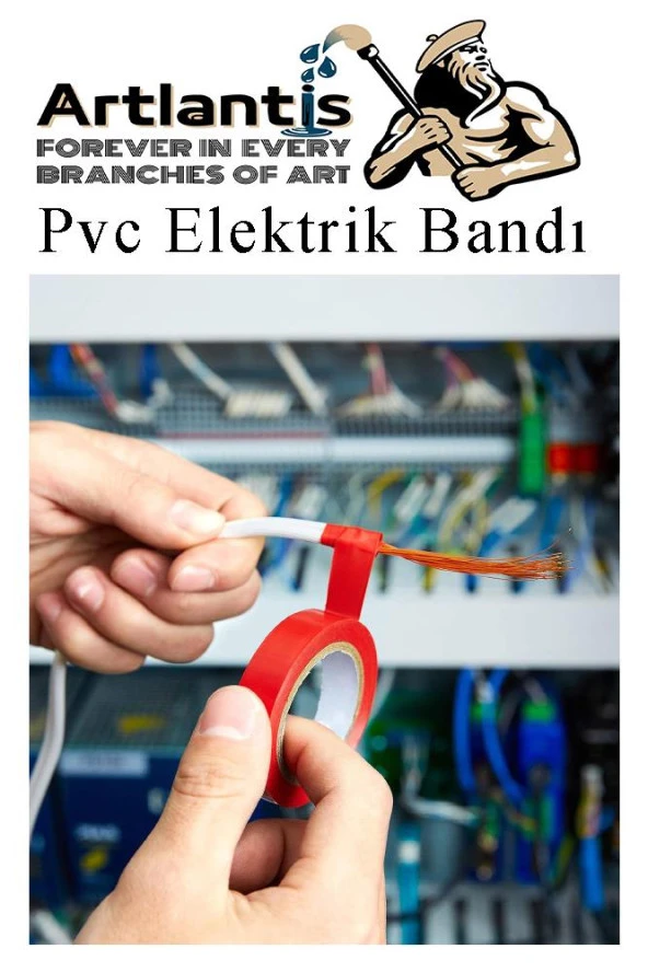 Renkli Elektrik Bandı 100 Adet Pvc İzolo Bant Elektrikçi Bandı Su Geçirmez Isıya Dayanıklı Yalıtım Bandı - 3