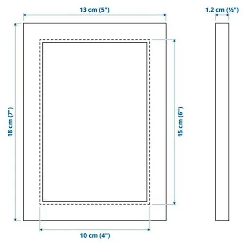 IKEA FISKBO 10x15 Cm Fotoğraf Resim Çerçevesi Siyah Çerçeve - 4