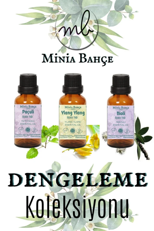 Paçuli Yağı 10ml - Ylang Ylang Yağı 10ml - Nioli Yağı 10ml