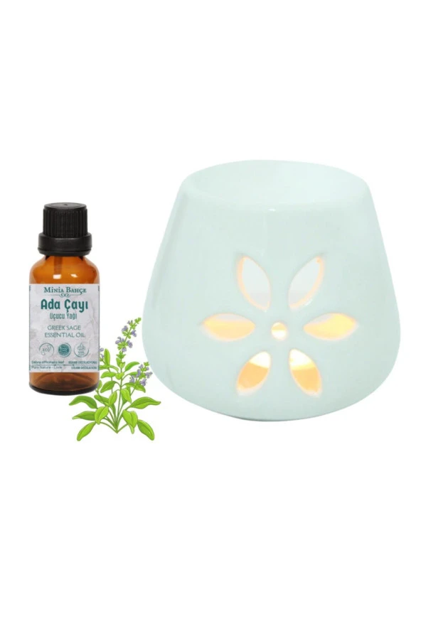 Ada Çayı Yağı Ve Buhurdanlık Seti