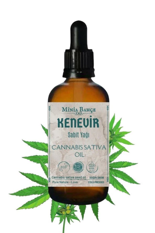 Kenevir Sabit Yağı, %100 Saf, 30 Ml