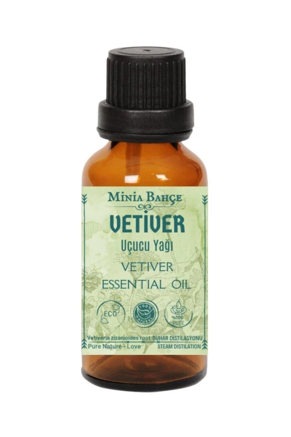 Vetiver Uçucu Yağı, %100 Saf, 10 Ml