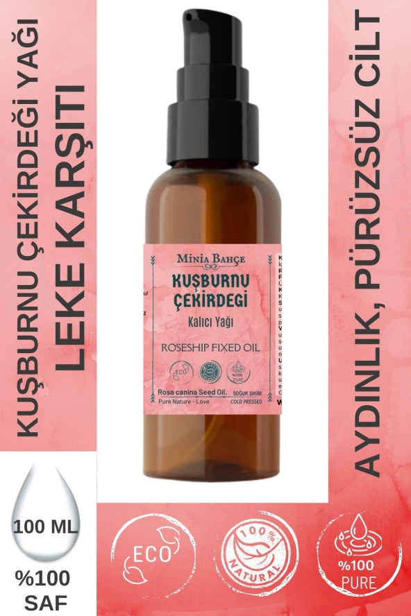 100ml Soğuk Sıkım Kuşburnu Çekirdeği Yağı , %100 Saf ürün görseli 1